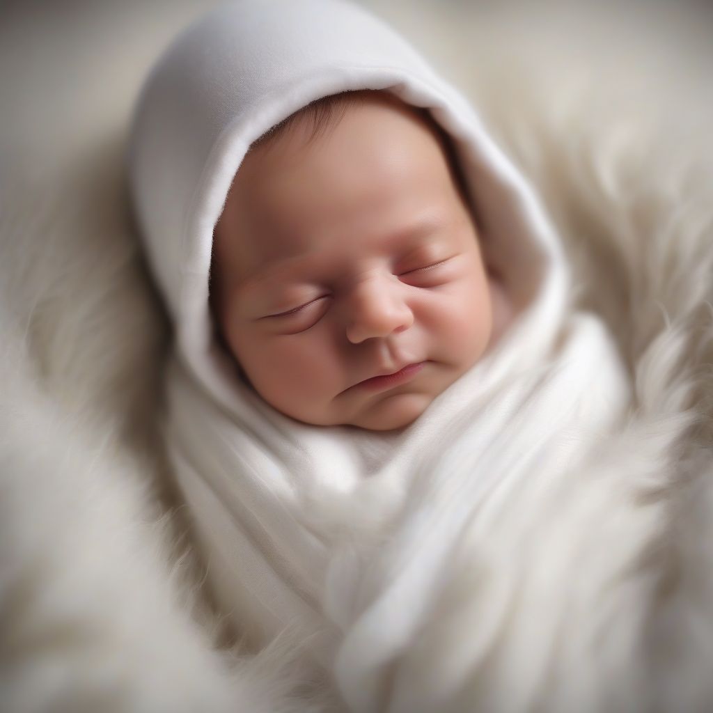 Smiling Newborn Baby